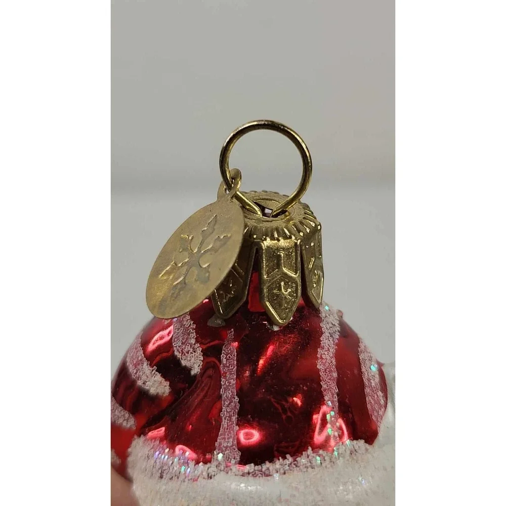 Christopher‎ Radko Cherry Ice Snowman Hand-Made Ornament 2002 Blown Glass